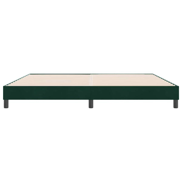 Boxspringbett Dunkelgrün 180x220 cm Samt