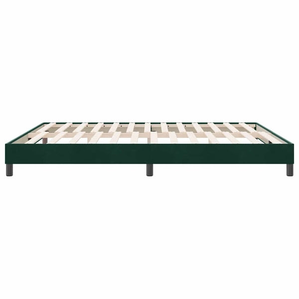 Boxspringbett Dunkelgrün 180x220 cm Samt