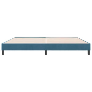 Boxspringbett Dunkelblau 180x220 cm Samt