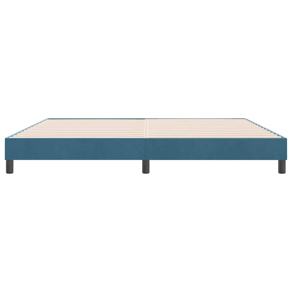 Boxspringbett Dunkelblau 180x220 cm Samt