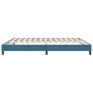Boxspringbett Dunkelblau 180x220 cm Samt
