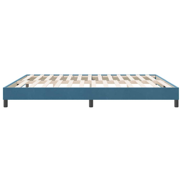 Boxspringbett Dunkelblau 180x220 cm Samt