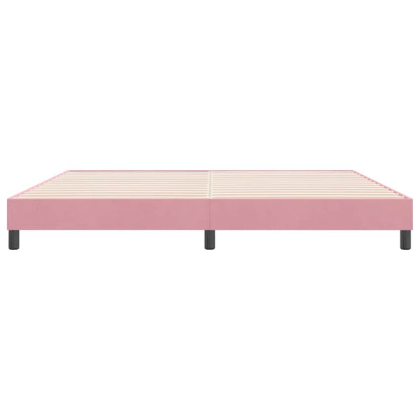 Boxspringbett Rosa 180x220 cm Samt Ohne Matratze