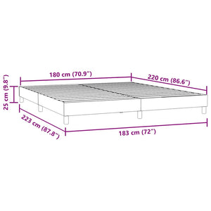 Boxspringbett Rosa 180x220 cm Samt Ohne Matratze