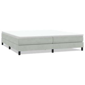 Boxspringbett Hellgrau 200x220 cm Samt