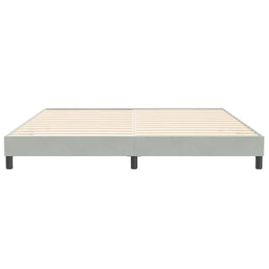 Boxspringbett Hellgrau 200x220 cm Samt