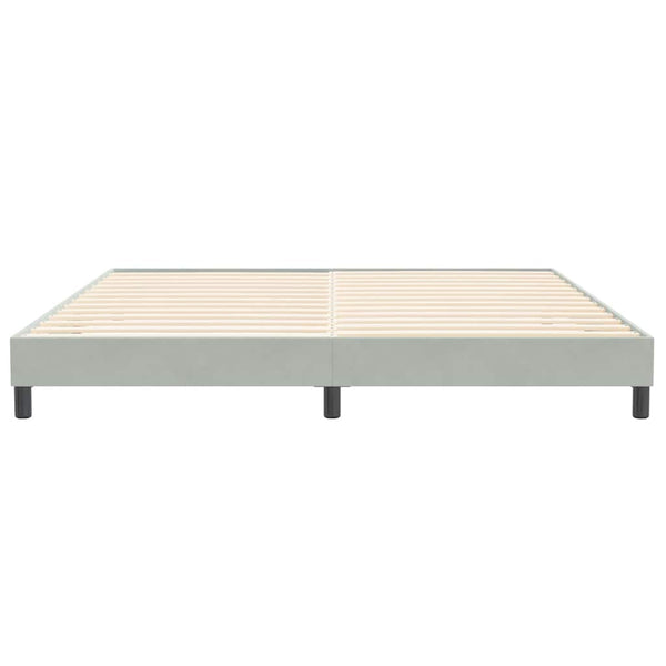 Boxspringbett Hellgrau 200x220 cm Samt