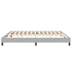Boxspringbett Hellgrau 200x220 cm Samt