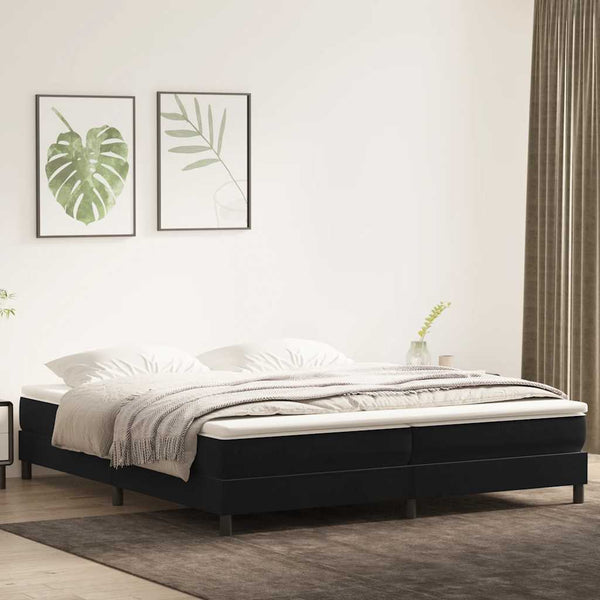 Boxspringbett Schwarz 200x220 cm Samt