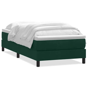 Boxspringbett Dunkelgrün 200x220 cm Samt