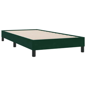 Boxspringbett Dunkelgrün 200x220 cm Samt