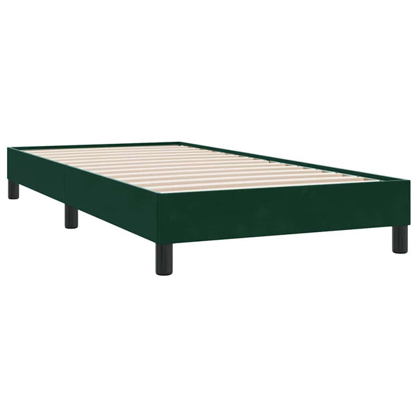 Boxspringbett Dunkelgrün 200x220 cm Samt