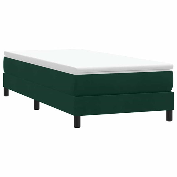 Boxspringbett Dunkelgrün 200x220 cm Samt