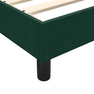 Boxspringbett Dunkelgrün 200x220 cm Samt