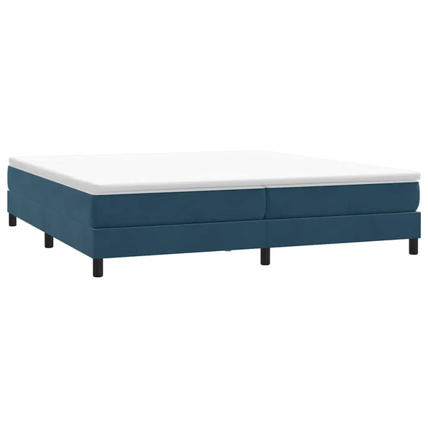 Boxspringbett Dunkelblau 200x220 cm Samt