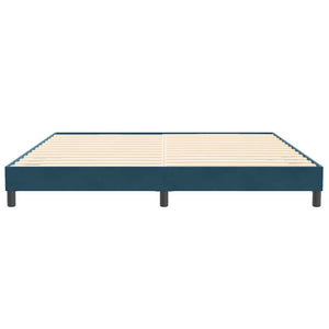 Boxspringbett Dunkelblau 200x220 cm Samt