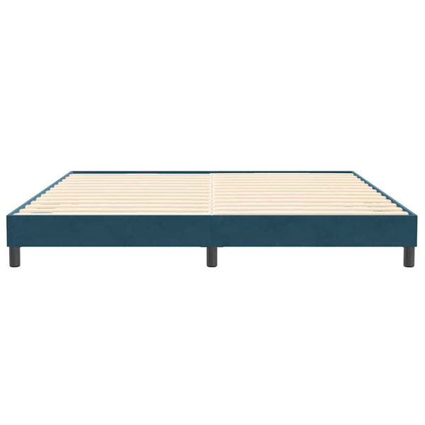 Boxspringbett Dunkelblau 200x220 cm Samt