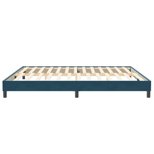 Boxspringbett Dunkelblau 200x220 cm Samt