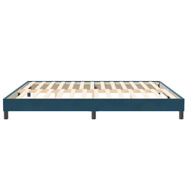Boxspringbett Dunkelblau 200x220 cm Samt