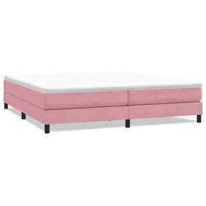 Boxspringbett Rosa 200x220 cm Samt Ohne Matratze