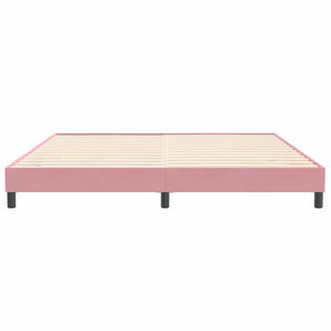 Boxspringbett Rosa 200x220 cm Samt Ohne Matratze