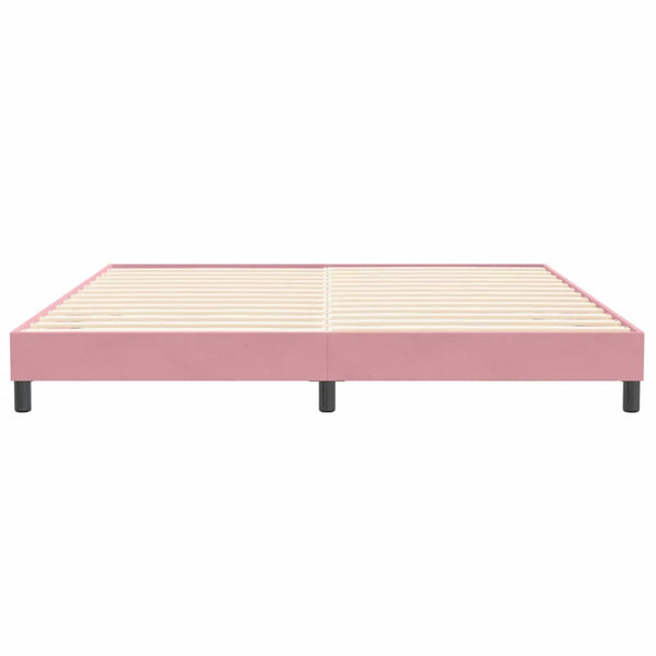Boxspringbett Rosa 200x220 cm Samt Ohne Matratze