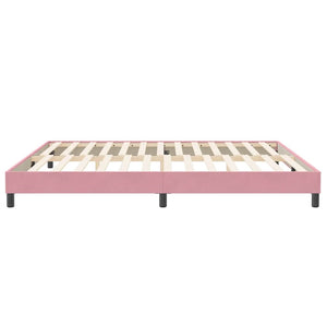 Boxspringbett Rosa 200x220 cm Samt Ohne Matratze