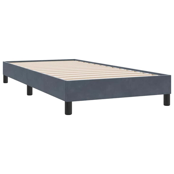 Boxspringbett mit Matratze Dunkelgrau 80x210 cm