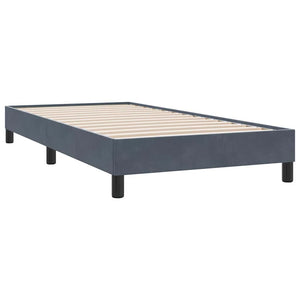 Boxspringbett mit Matratze Dunkelgrau 90x210 cm