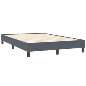 Boxspringbett mit Matratze Dunkelgrau 120x210 cm