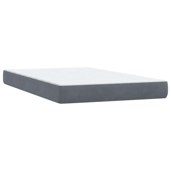 Boxspringbett mit Matratze Dunkelgrau 120x210 cm
