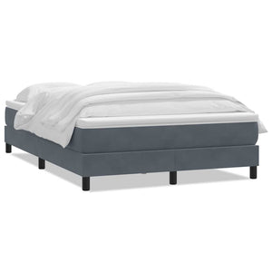 Boxspringbett mit Matratze Dunkelgrau 140x210 cm
