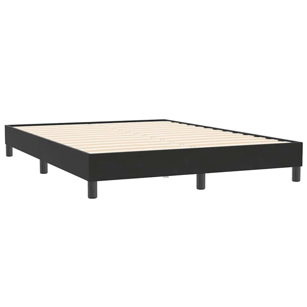 Boxspringbett Schwarz 140x210 cm Samt