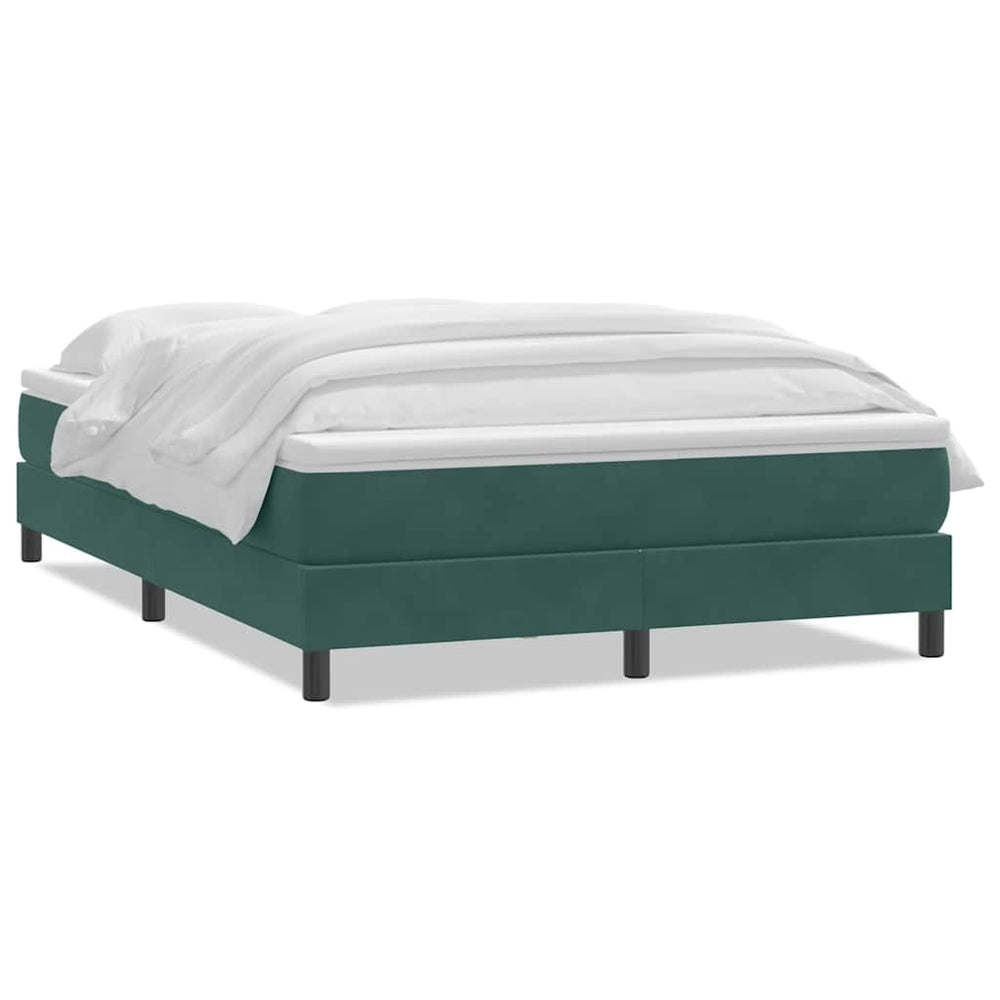 Boxspringbett Dunkelgrün 160x210 cm Samt