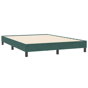 Boxspringbett Dunkelgrün 160x210 cm Samt