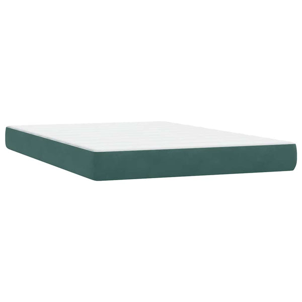 Boxspringbett Dunkelgrün 160x210 cm Samt