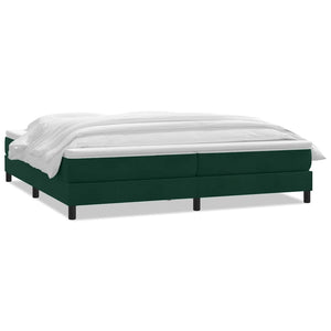 Boxspringbett Dunkelgrün 180x210 cm Samt