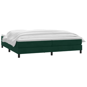 Boxspringbett Dunkelgrün 180x210 cm Samt