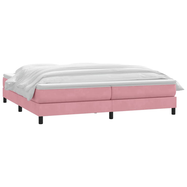 Boxspringbett Rosa 180x210 cm Samt