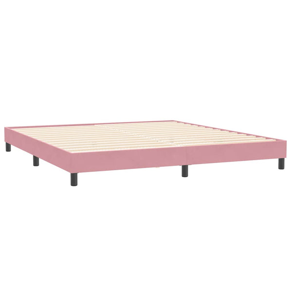 Boxspringbett Rosa 180x210 cm Samt