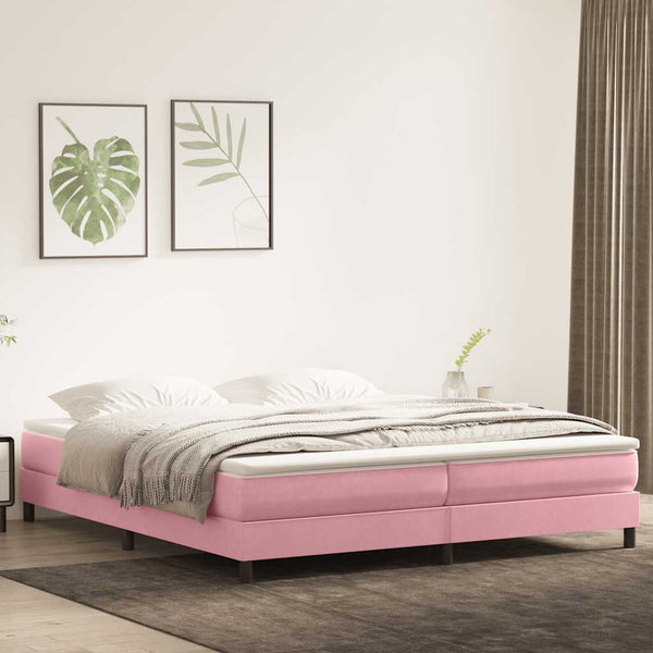 Boxspringbett Rosa 180x210 cm Samt