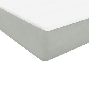 Boxspringbett mit Matratze Hellgrau 80x220 cm