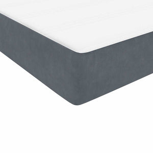Boxspringbett Dunkelgrau 80x220 cm Samt
