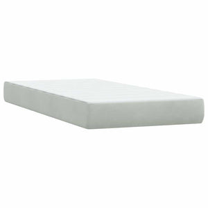 Boxspringbett mit Matratze Hellgrau 90x220 cm