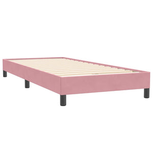Boxspringbett Rosa Samt 90x220 cm
