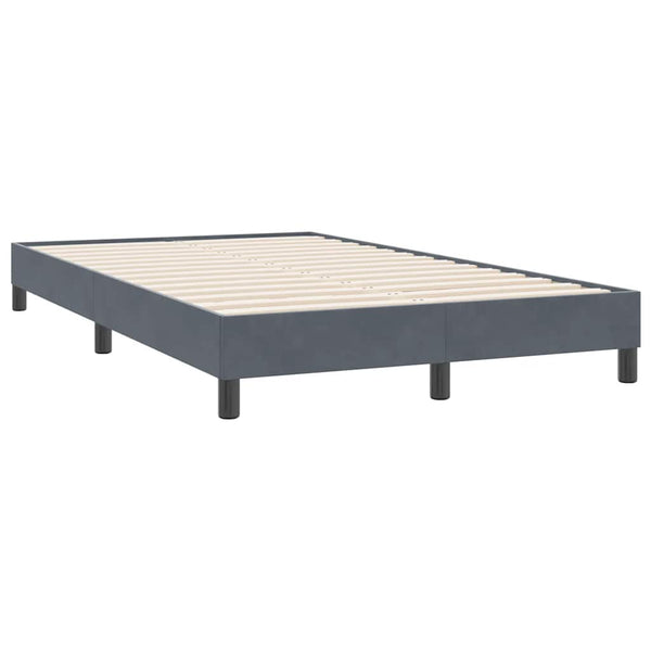 Boxspringbett mit Matratze Dunkelgrau 120x220 cm