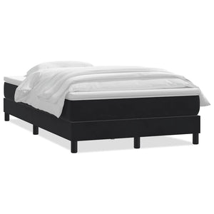 Boxspringbett mit Matratze Schwarz 120x220 cm Samt