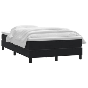 Boxspringbett mit Matratze Schwarz 120x220 cm Samt