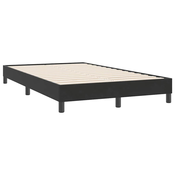 Boxspringbett mit Matratze Schwarz 120x220 cm Samt