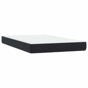 Boxspringbett mit Matratze Schwarz 120x220 cm Samt